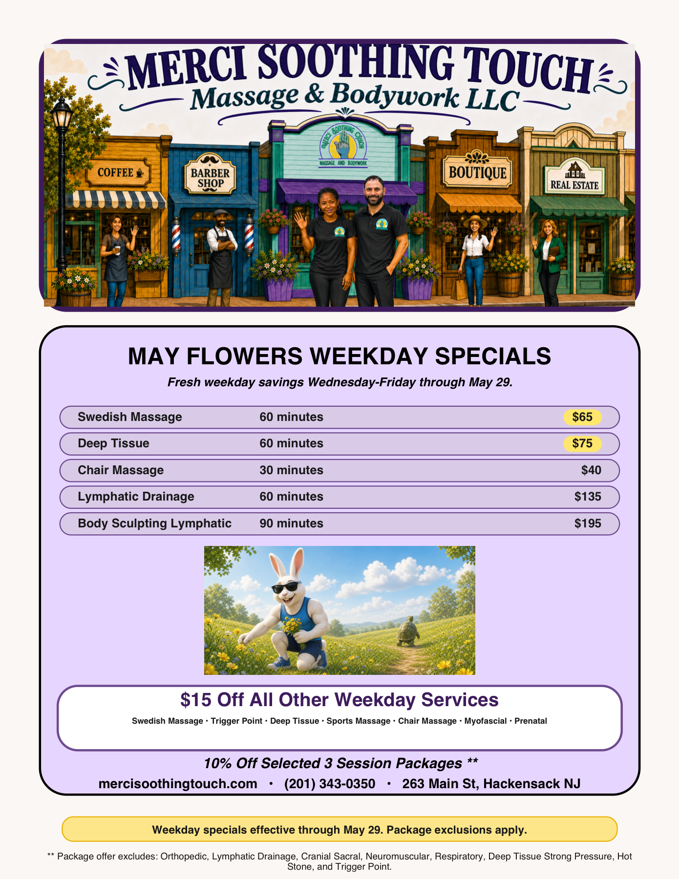 May Flowers Weekday Specials flyer