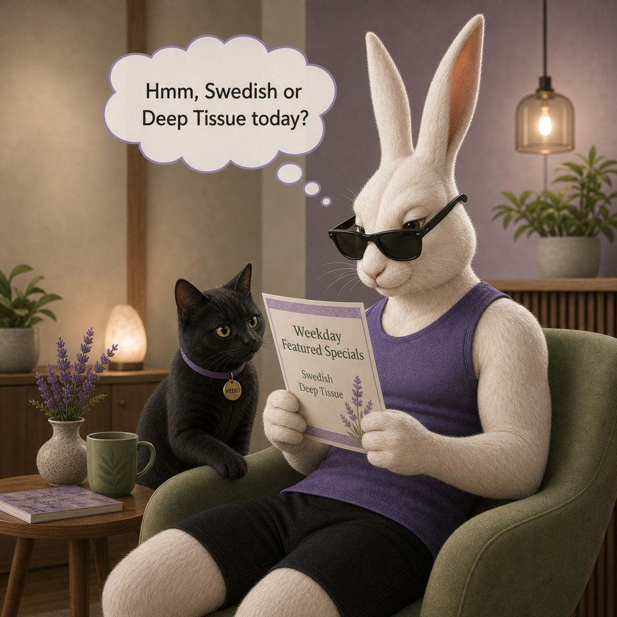 Rabbit and Meeko review June weekday specials.