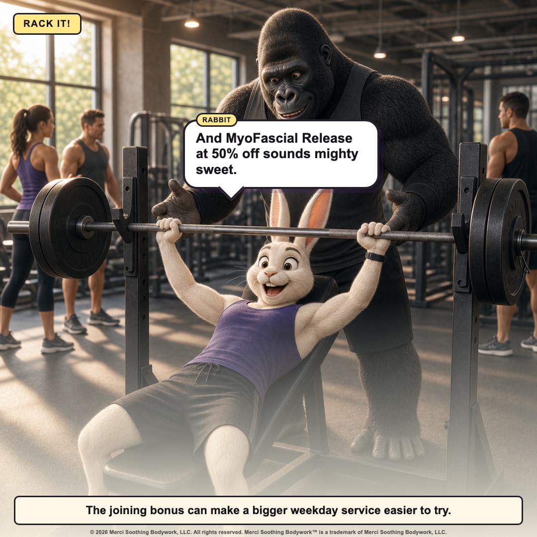 Rabbit gets the bar back to the hooks and likes the MyoFascial Release savings.