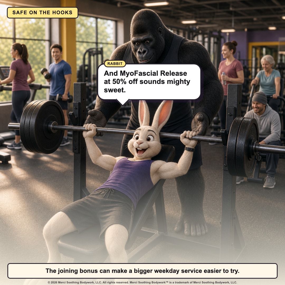 Rabbit gets the bar back to the hooks and likes the MyoFascial Release savings.